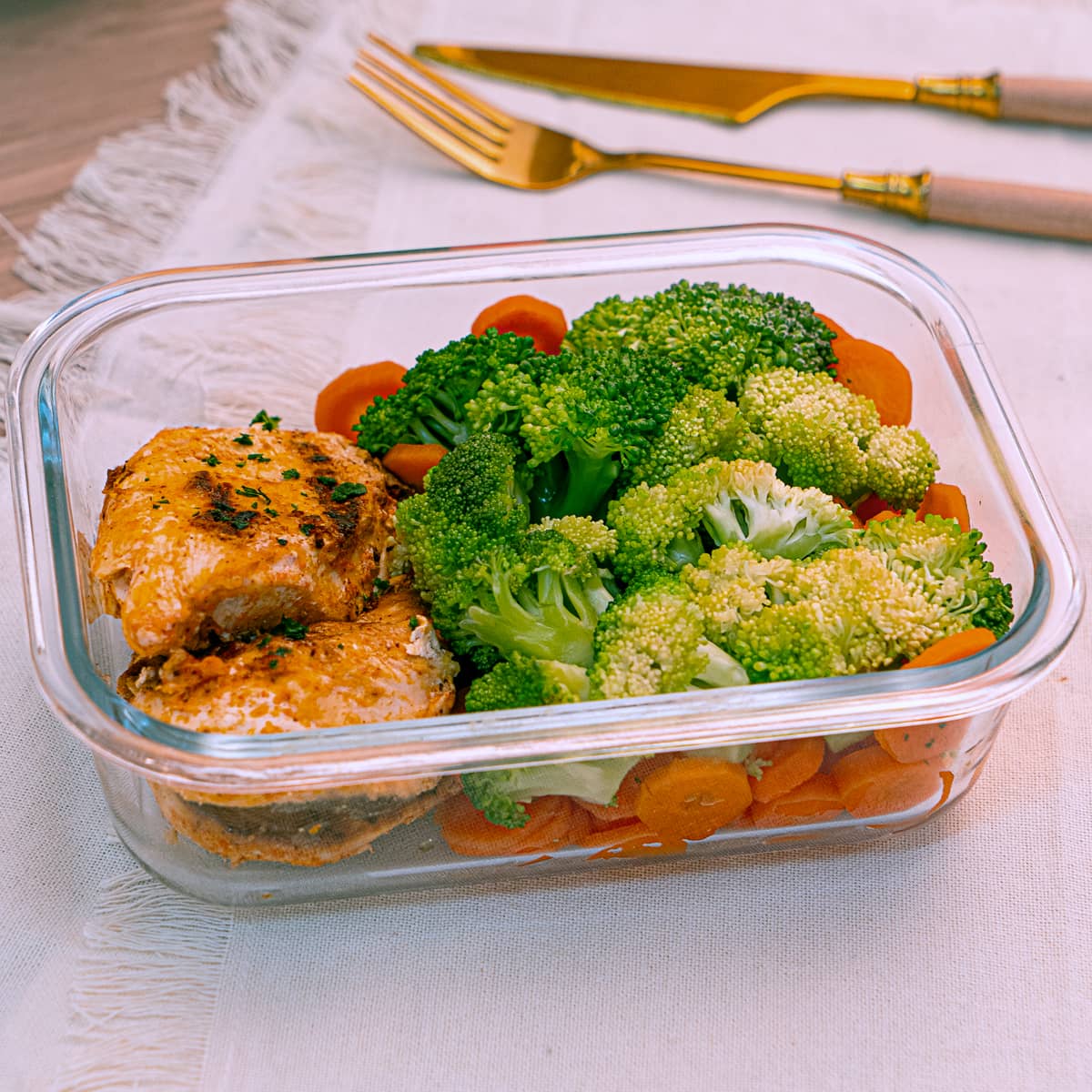 Chefcot - cardápio lowcarb - filé de frango com mix de legumes