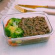 Chefcot - cardápio lowcarb - patinho moído e lentilha com mix de legumes