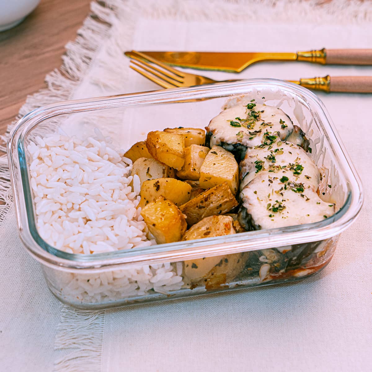 Chefcot - cardápio veggie - berinjela à parmegiana