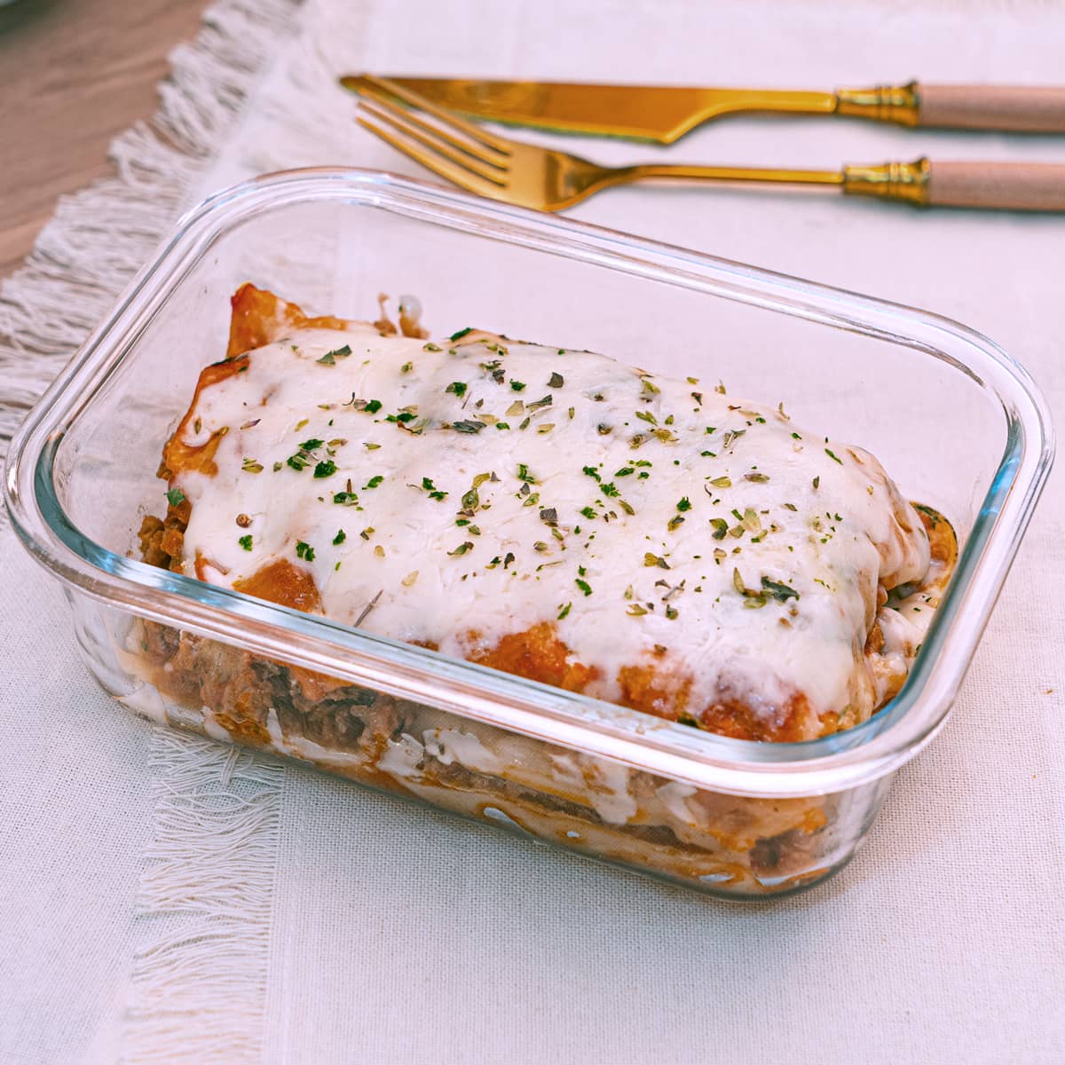Chefcot - cardápio veggie - lasanha integral de soja