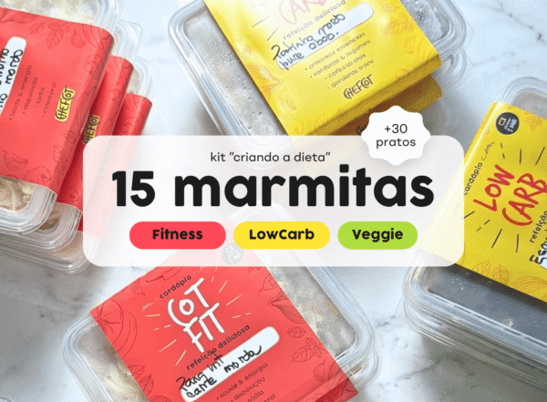Chefcot - Kit 15 marmitas "criando a dieta"