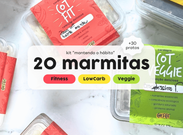 Chefcot - Kit 20 marmitas "montando o hábito"
