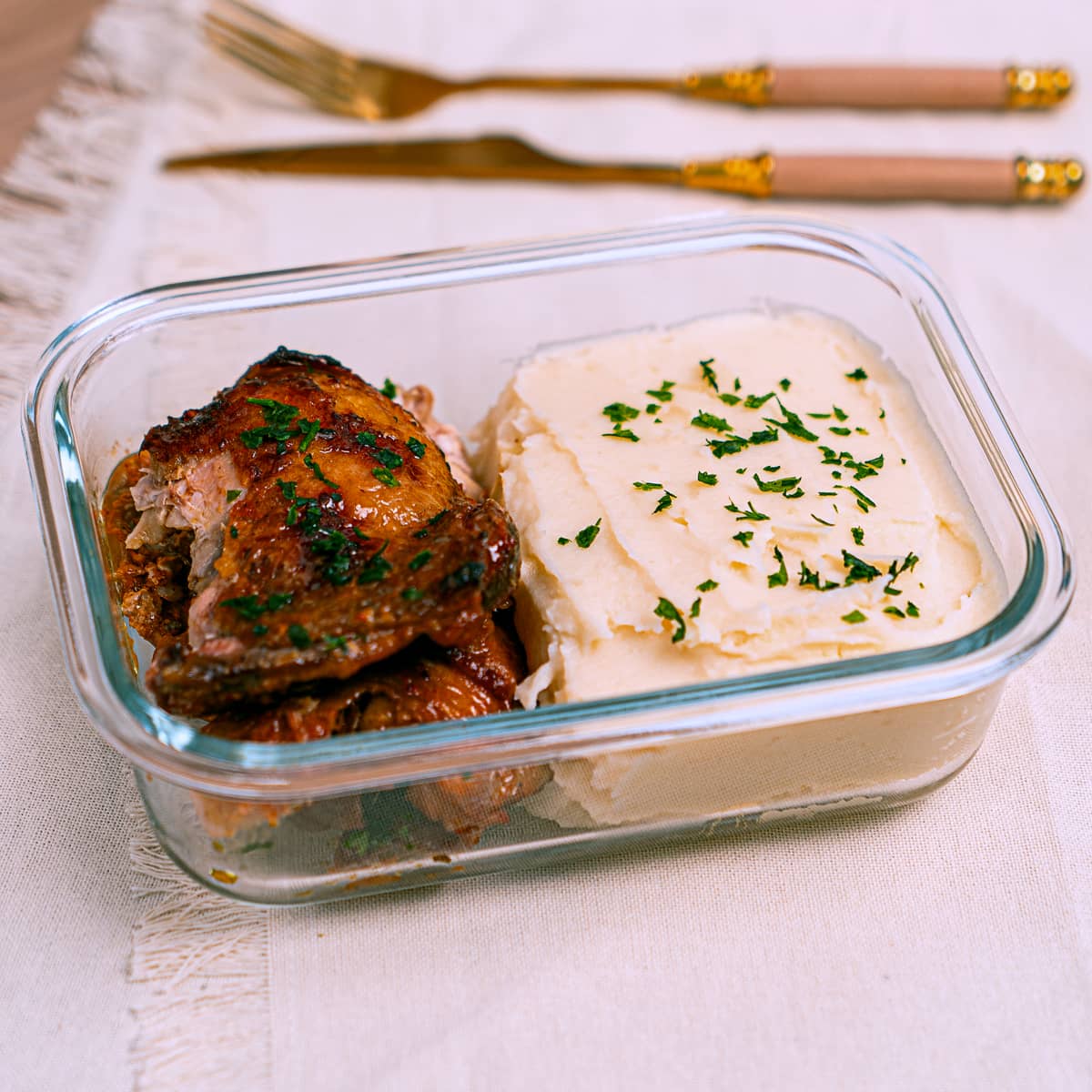 Chefcot - cardápio fitness - frango assado com purê de batata inglesa